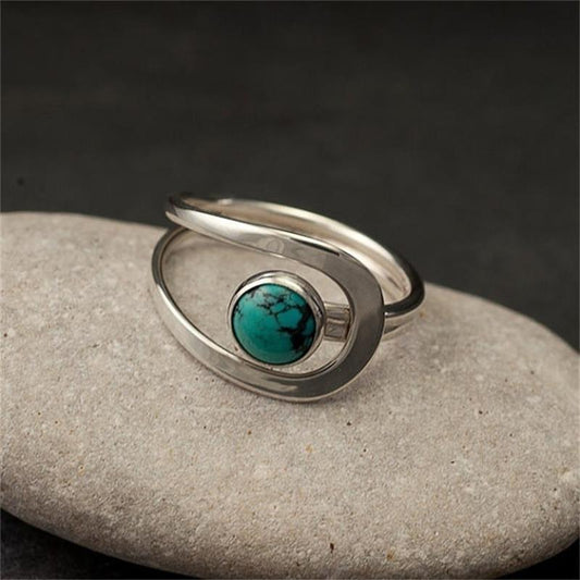 Modern Turquoise Ring