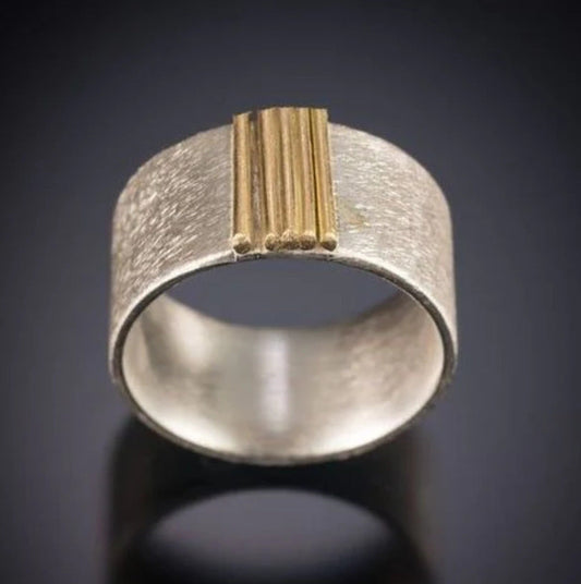 Modern Two Tone Ring