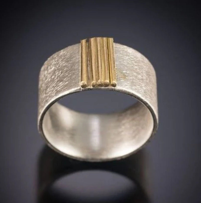 Modern Two Tone Ring