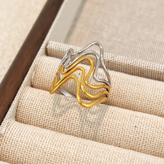 Modern Wave Ring