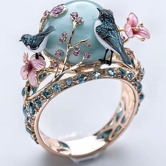 Exotic Blue Sphere Nature Ring