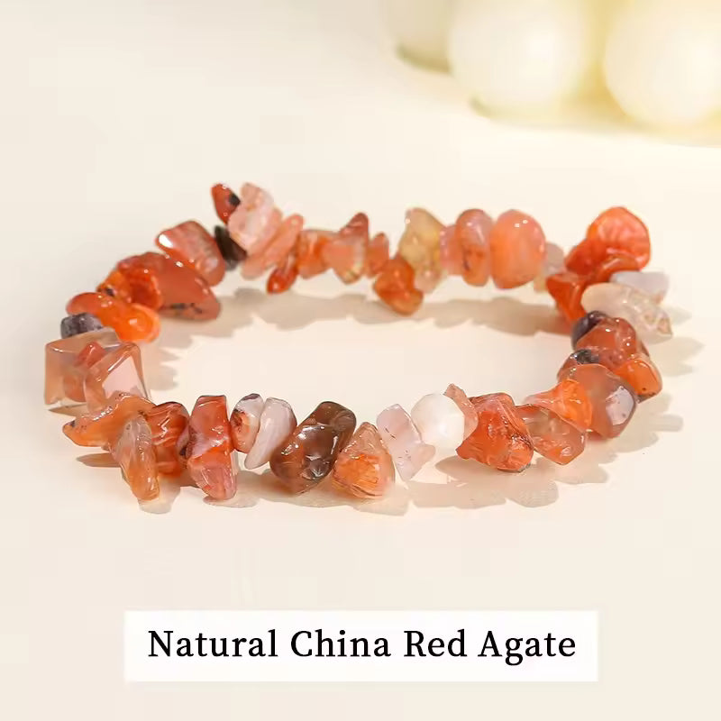 Natural Red Agate Bracelet