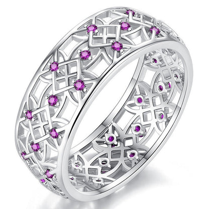 Elegant Starwoven Silver Ring