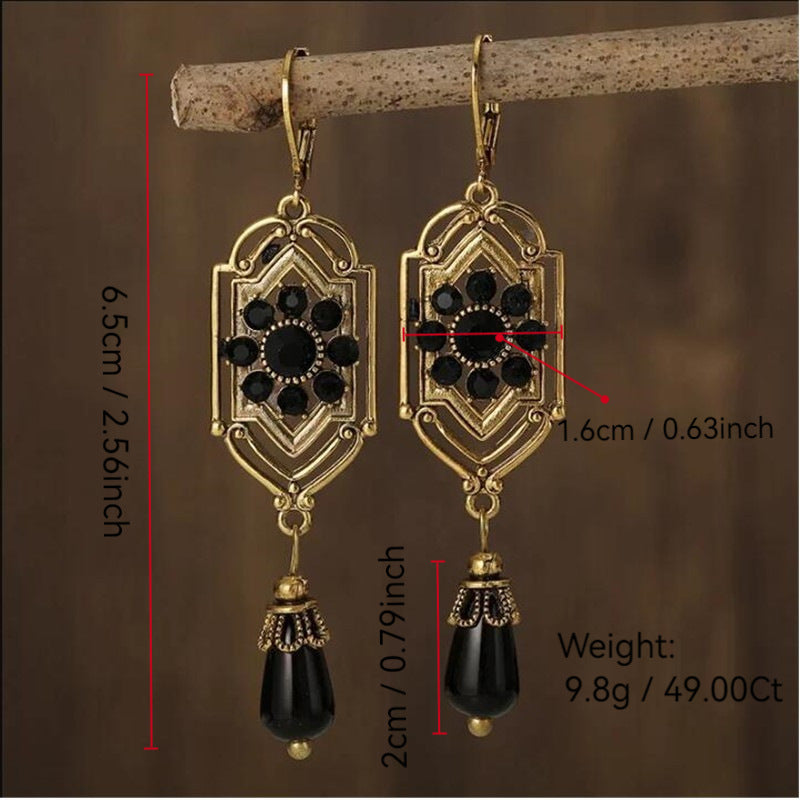 Elegant Golden Shadow Earrings