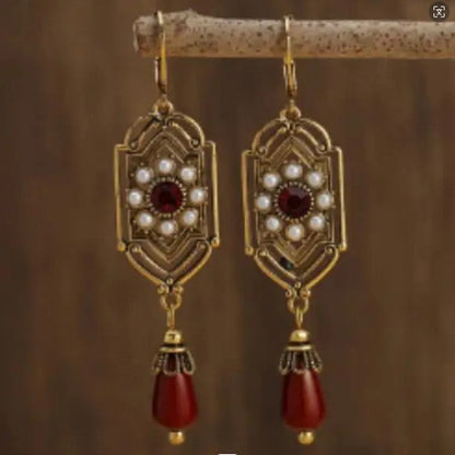 Elegant Golden Shadow Earrings