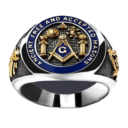 Vintage Masonic Emblem Ring