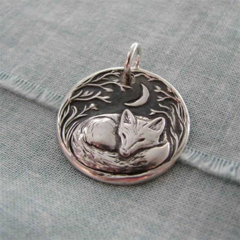 Vintage Crescent Night Whisper Necklace