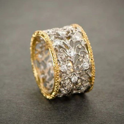 Elegant Dualtone Grace Ring