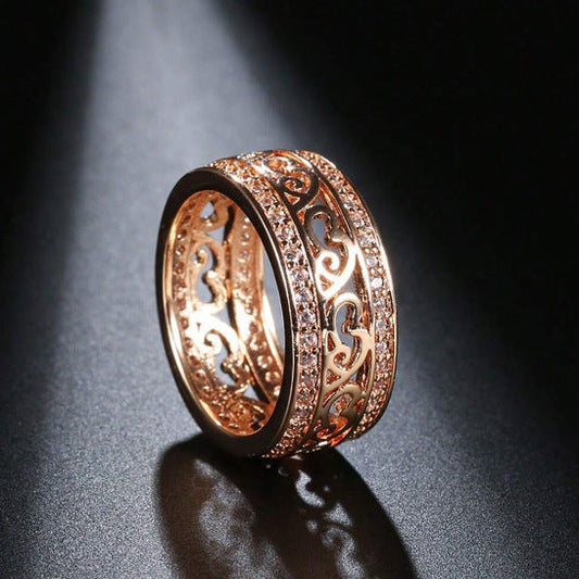 Ornate Rose Gold Ring