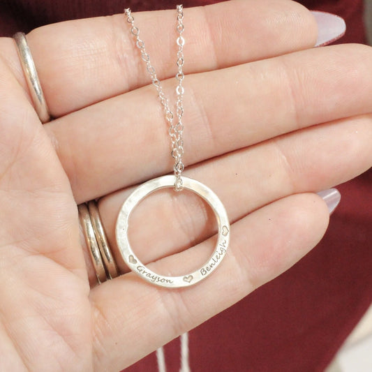 Personalized Circle Necklace