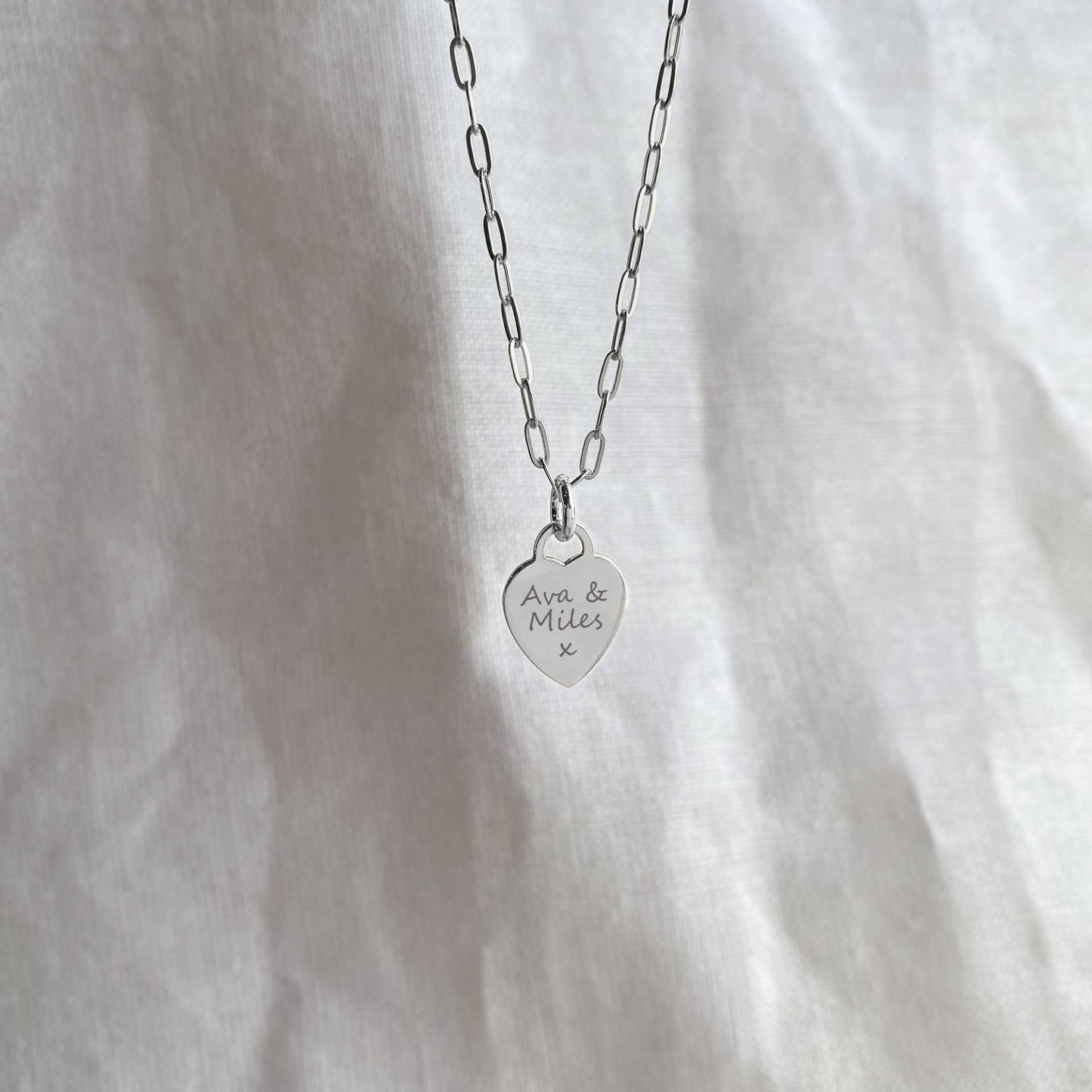 Personalized Heart Necklace