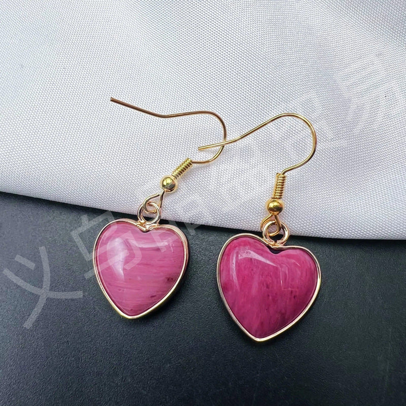 Pink Heart Earrings
