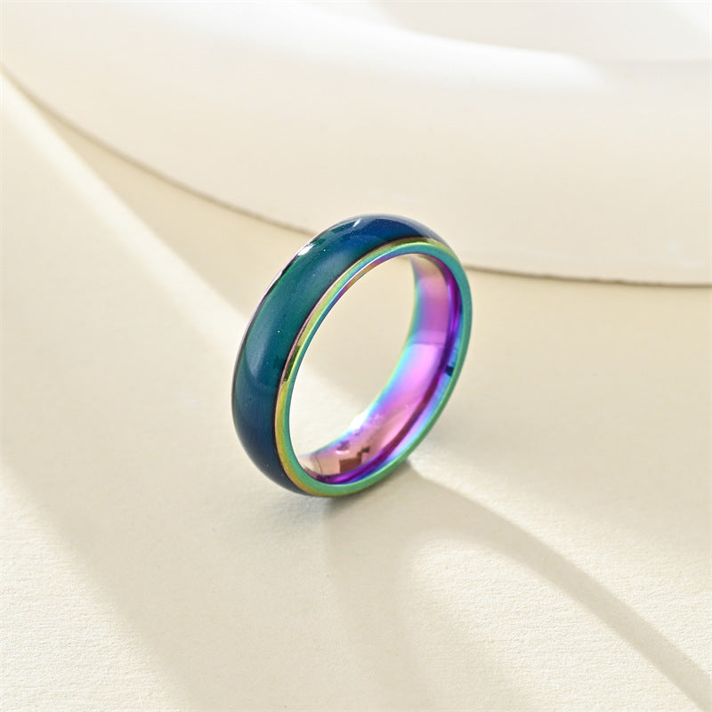 Rainbow Titanium Ring