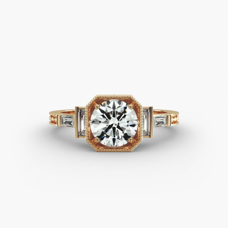 Vintage Yellow Gold Engagement Ring
