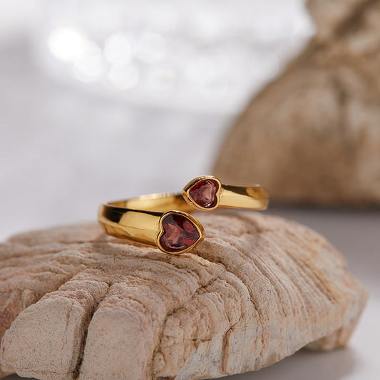 Romantic Garnet Ring