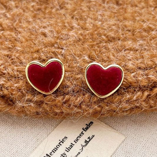 Romantic Red Heart Earrings
