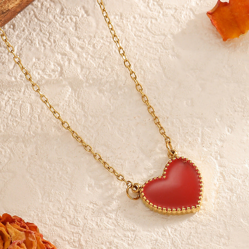 Romantic Red Heart Necklace