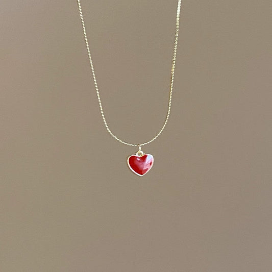 Romantic Red Heart Necklace