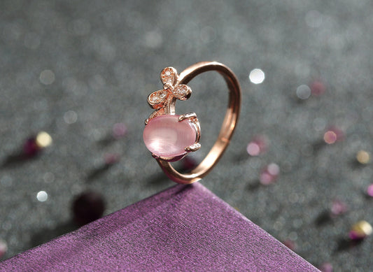 Romantic Rose Quartz Ring