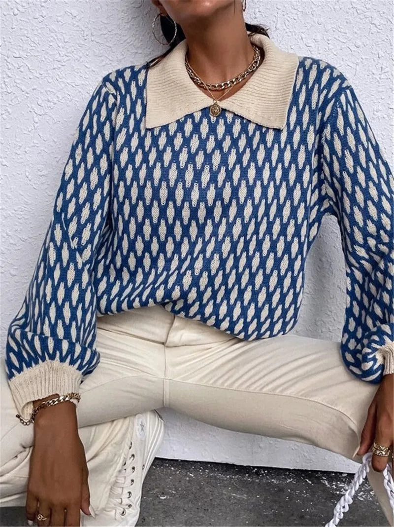 Klasyczny vintage Sweter