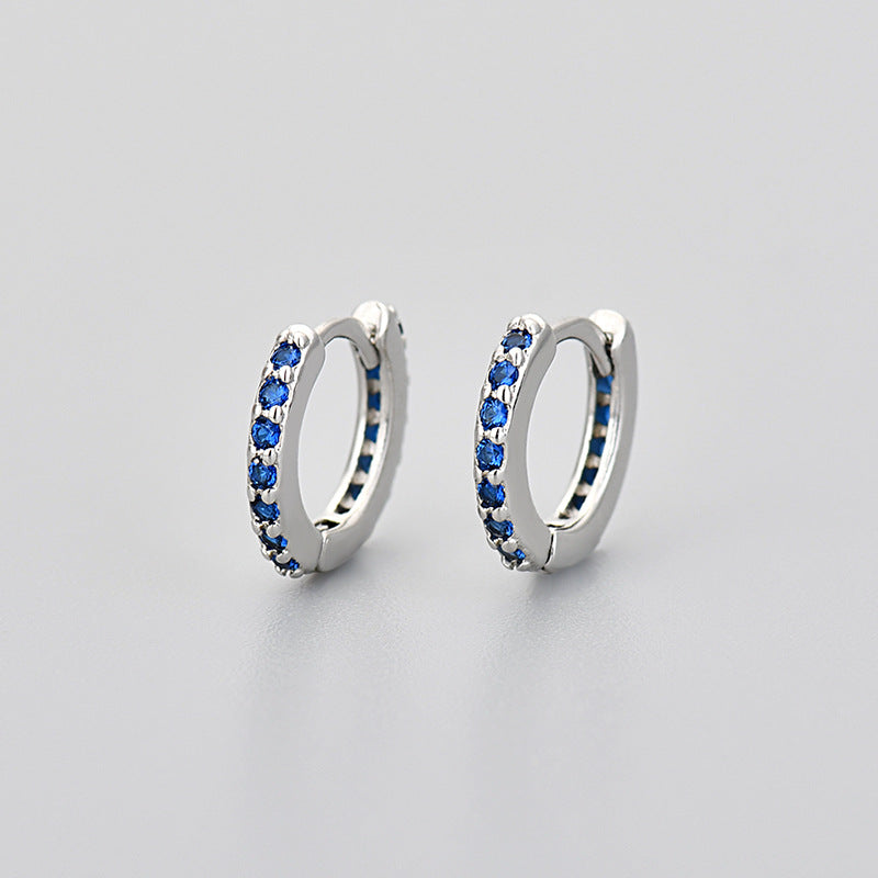 Sapphire Hoop Earrings