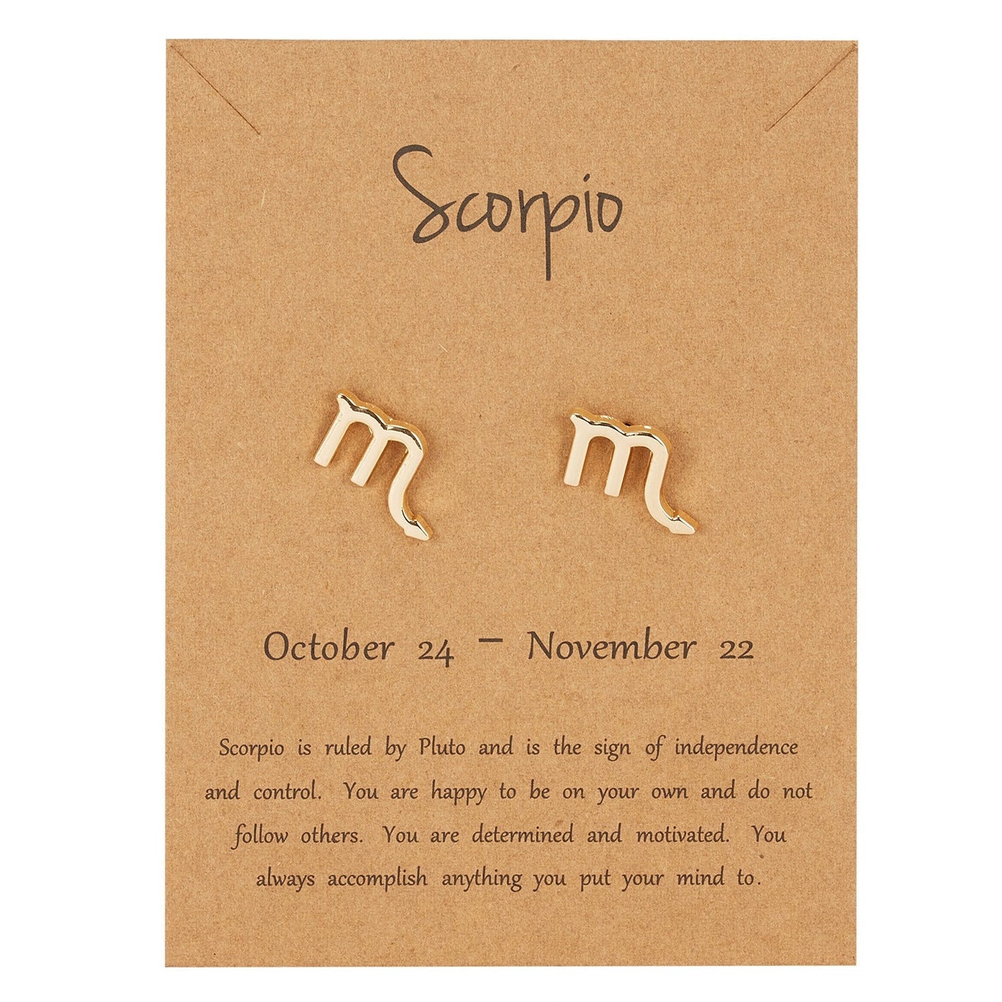 Scorpio Zodiac Earrings