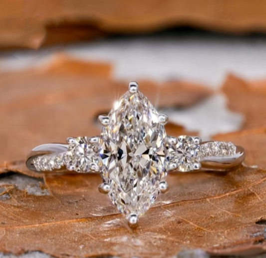 Maxine Ring Set | White Gold