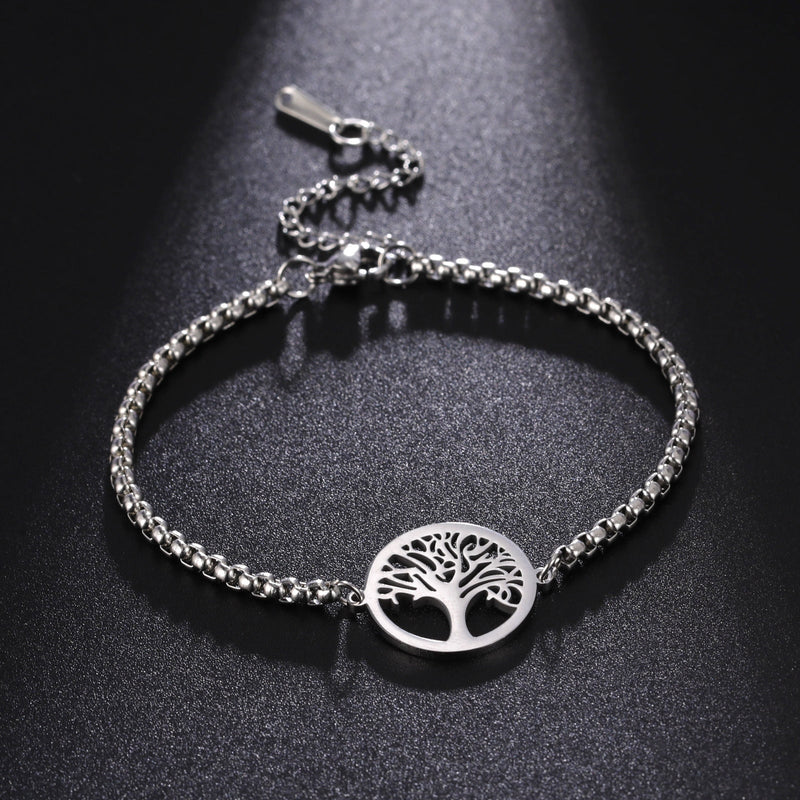 Silver Tree Of Life Bracelet