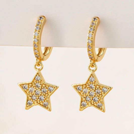 Star Drop Earrings