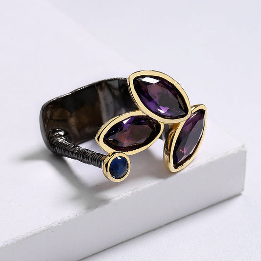 Statement Amethyst Ring