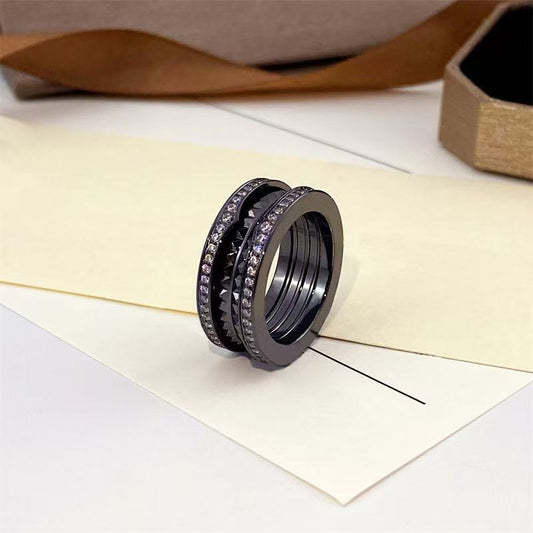 Statement Black Diamond Ring