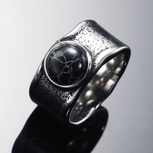 Statement Black Tourmaline Ring