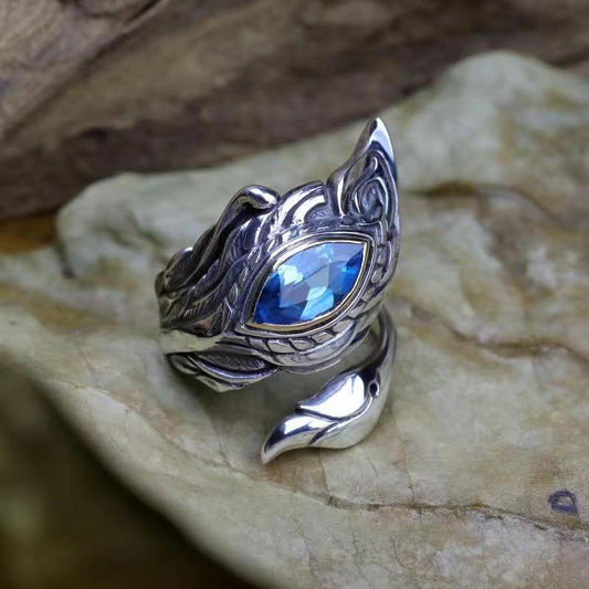 Statement Blue Sapphire Ring