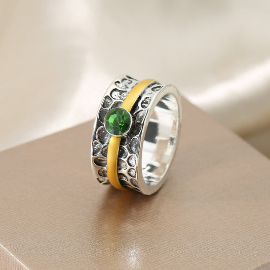 Statement Green Stone Ring