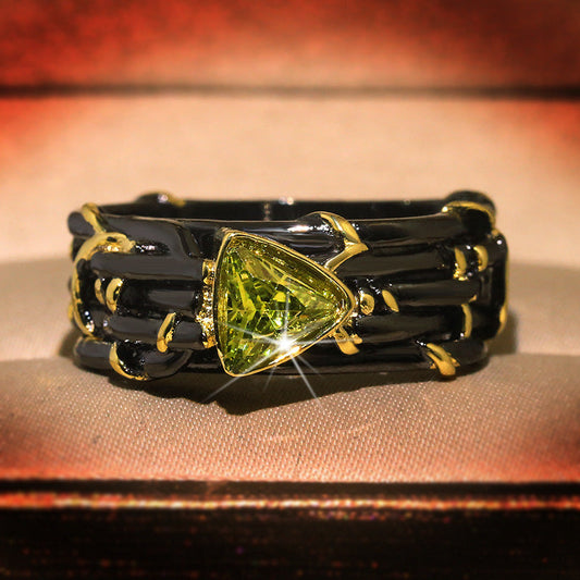 Statement Peridot Ring