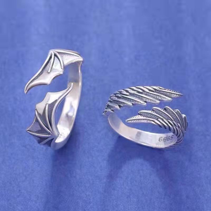 Statement Silver Wing Ring
