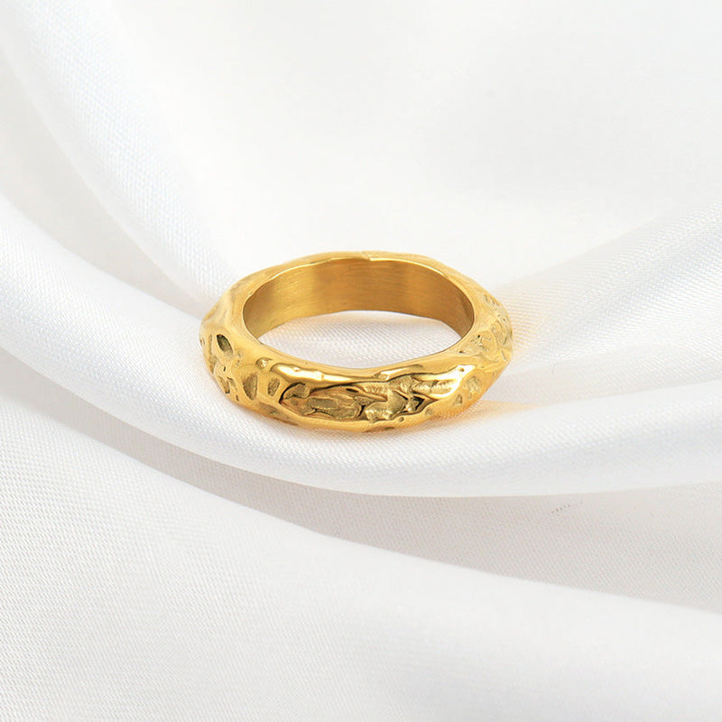 Textured Gold Ring