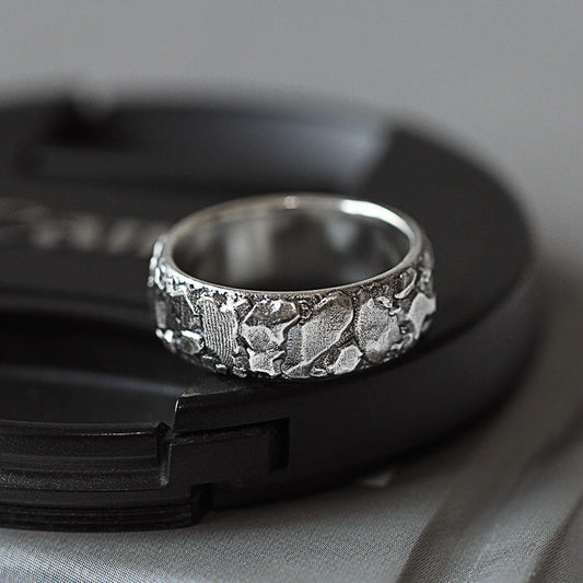 Textured Silver Ring