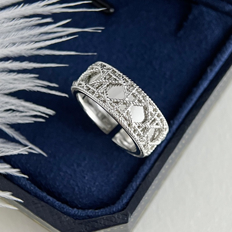 Textured Silver Ring