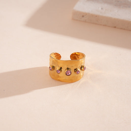 Vintage Amethyst Cuff Ring