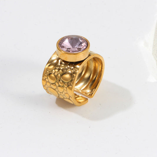 Vintage Amethyst Gold Ring