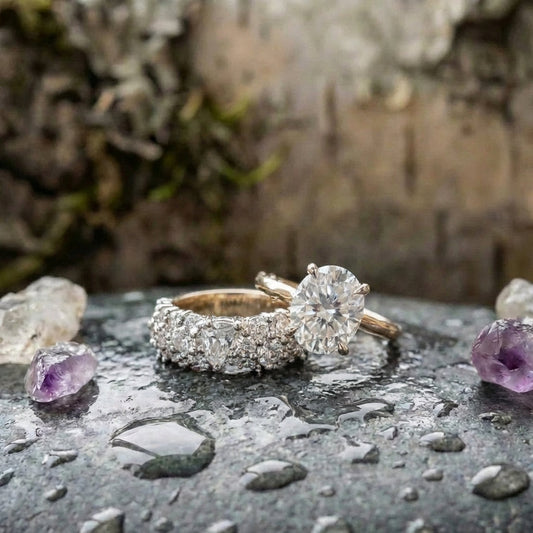 Vintage Brilliance Ring Set
