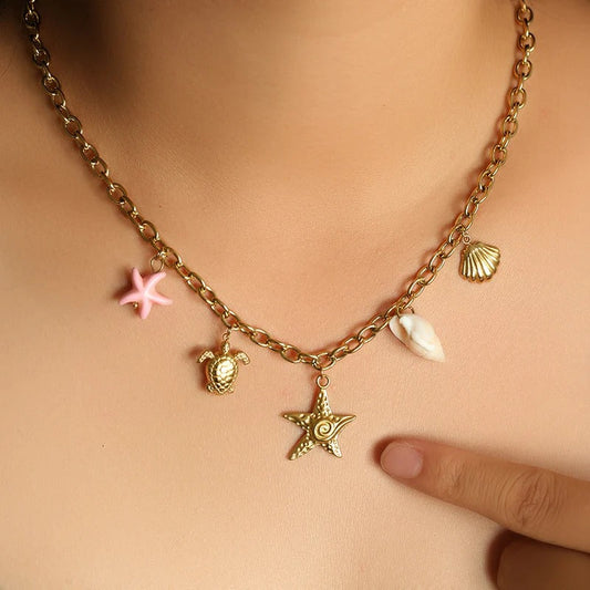 Vintage Charm Sea Necklace