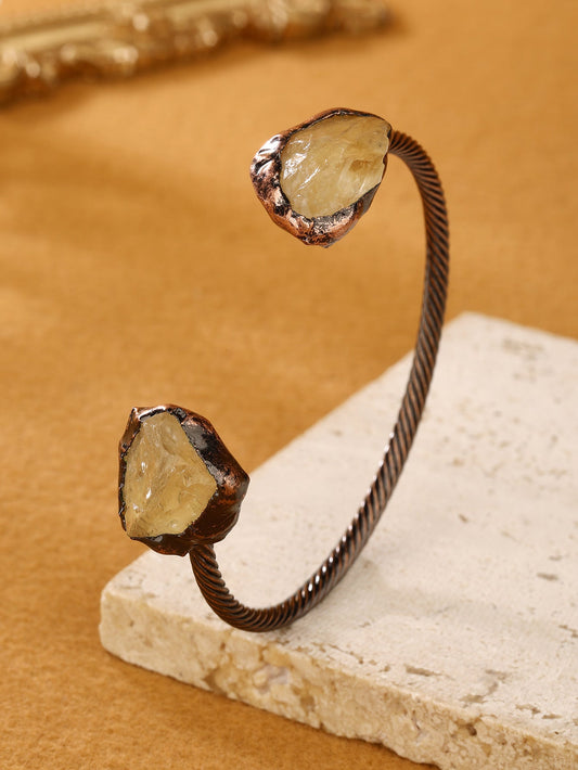 Vintage Citrine Cuff Bracelet