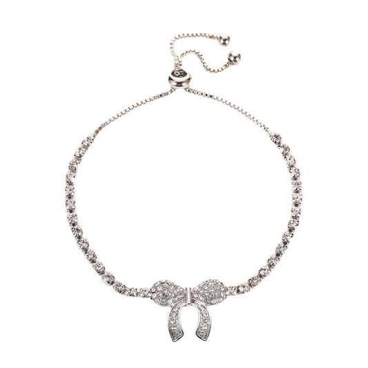 Vintage Crystal Bow Charm