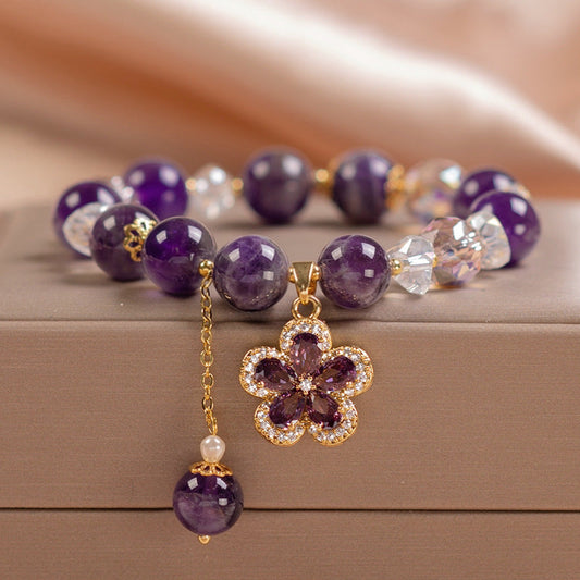 Vintage Crystal Floral Tassel