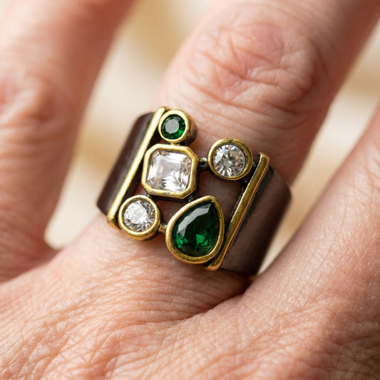 Crystal Statement Ring