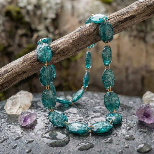 Vintage Ellipse Charm Necklace