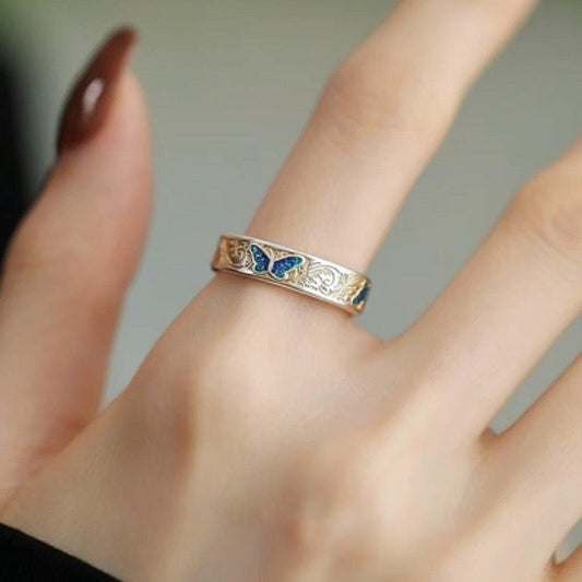 Vintage Enamel Ring