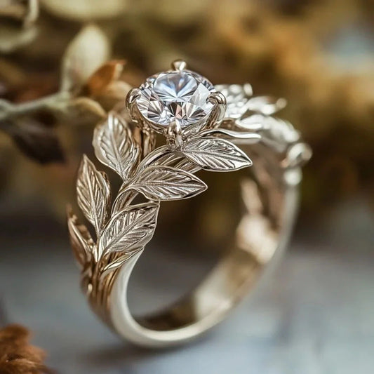 Vintage Floral Diamond Ring